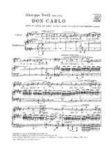 Tu che le Vanita. Don Carlo - VERDI - Partition - Opéras